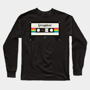 Grouplove / Cassette Tape Style Long Sleeve T-Shirt